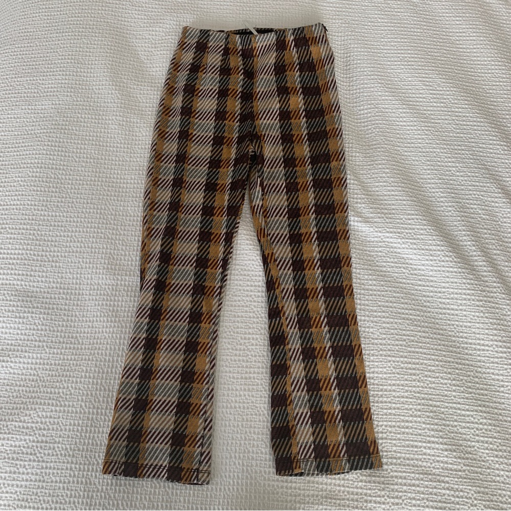 Free People Trousers High Waisted Ankle Crop Flare